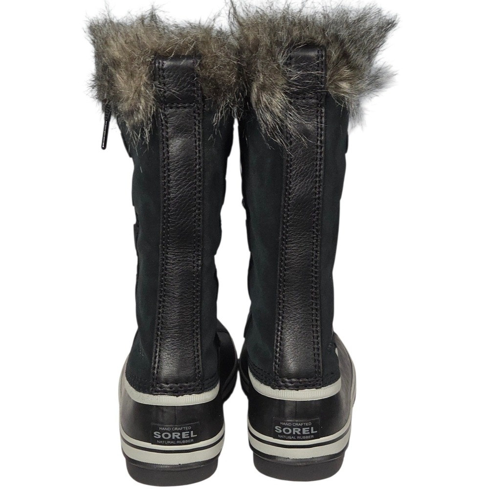 Sorel Joan of Arctic Boots Womens 9 Black Waterproof Winter Snow Faux Fur New - Picture 5 of 12